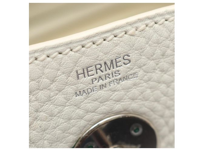 Hermès Borsa a tracolla Hermes Lindy 26 in bianco - vista 4