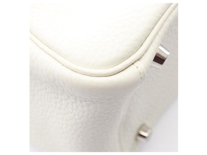 Hermès Borsa a tracolla Hermes Lindy 26 in bianco - vista 7