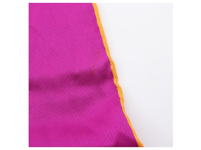 Hermès Seidenschal mehrfarbig Lila Gelb - Ansicht 3