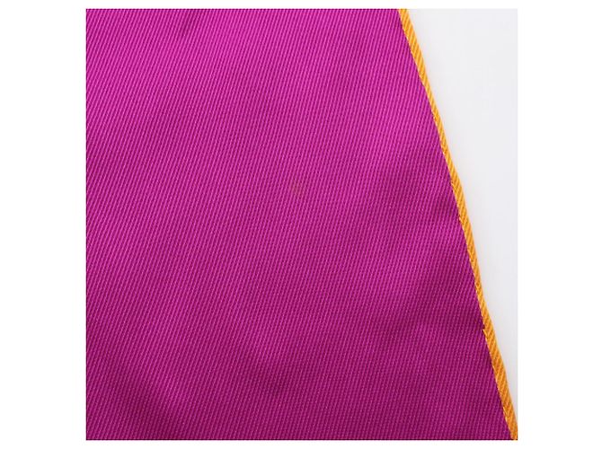 Hermès Seidenschal mehrfarbig Lila Gelb - Ansicht 4