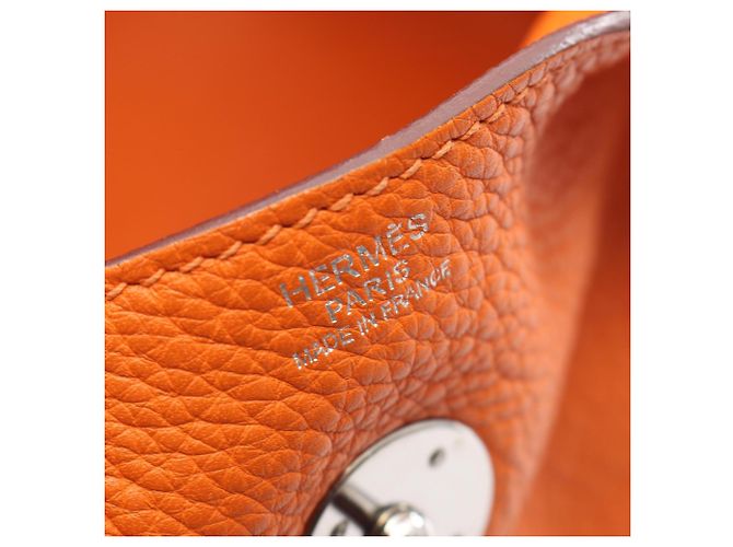 Hermès Borsa a tracolla Hermes Lindy 34 Arancione - vista 4