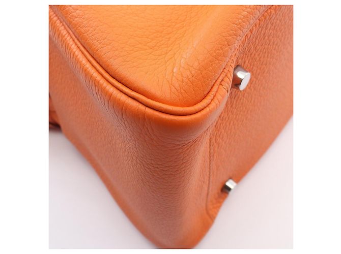 Hermès Borsa a tracolla Hermes Lindy 34 Arancione - vista 7