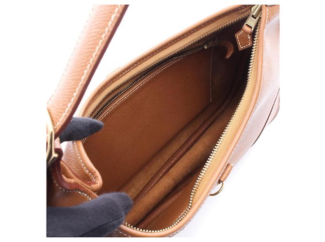 Hermès HERMES Trim 31 Gold Borsa a Spalla Marrone - vista 3