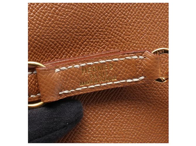 Hermès HERMES Trim 31 Gold Borsa a Spalla Marrone - vista 4