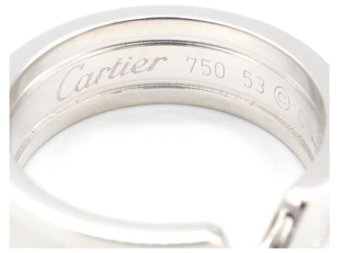 Anello Cartier C2 Small Band in oro bianco 18K Argento - vista 4