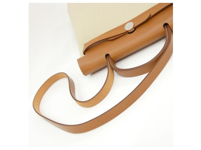 Hermès Borsa Hermes Herbag Zip PM Rosso Beige - vista 8