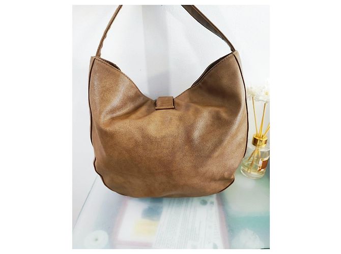 Séquoia Borsa a mano in pelle marrone - vista 2