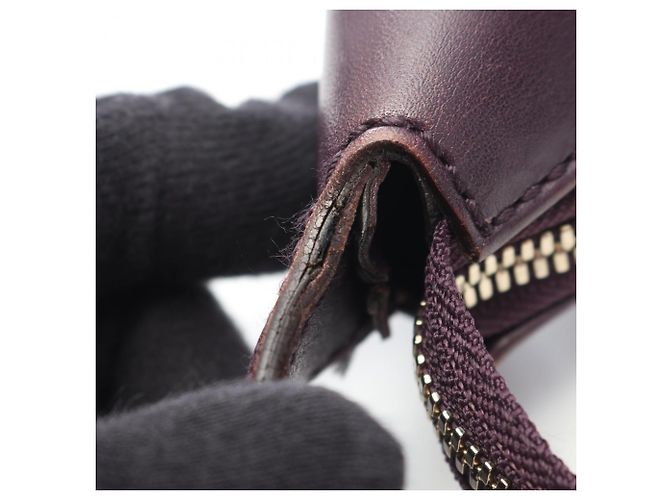 Borsa a tracolla Gucci in pelle viola Horsebit Porpora - vista 11
