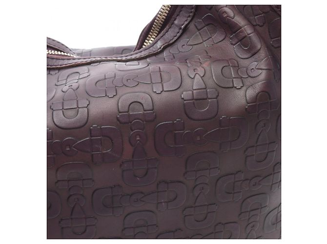 Borsa a tracolla Gucci in pelle viola Horsebit Porpora - vista 6