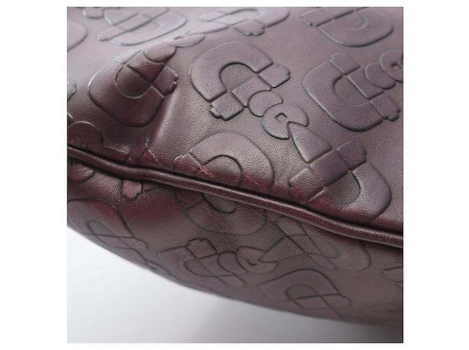 Borsa a tracolla Gucci in pelle viola Horsebit Porpora - vista 8