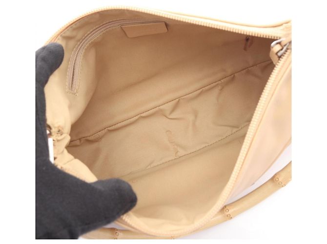 Borsa Bamboo in pelle beige Gucci - vista 3