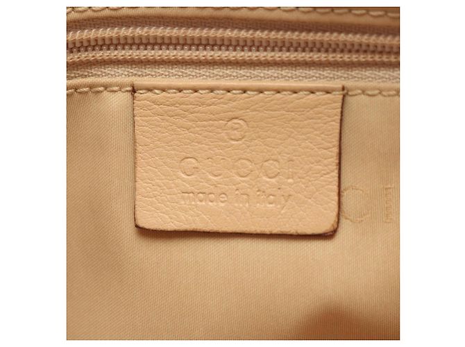 Borsa Bamboo in pelle beige Gucci - vista 4