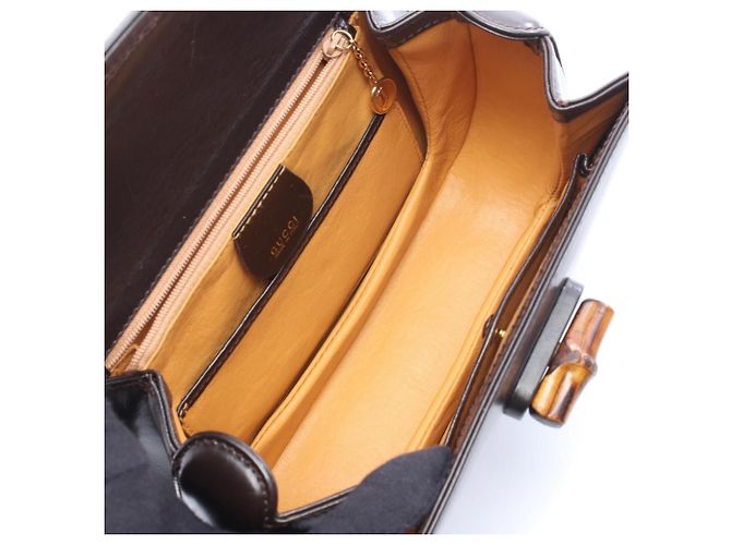 Borsa 2-Way Gucci Bamboo Nero - vista 3