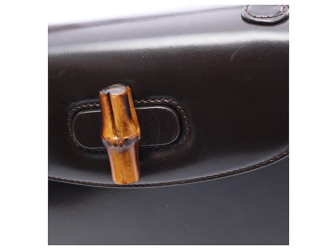Borsa 2-Way Gucci Bamboo Nero - vista 6