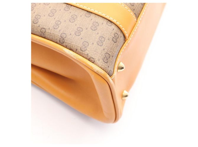 Borsa Tote Gucci Old Micro GG Marrone - vista 5