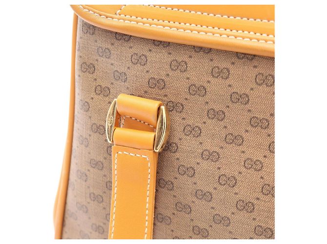 Borsa Tote Gucci Old Micro GG Marrone - vista 7