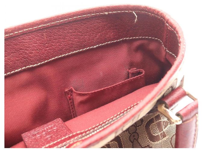 Borsa Gucci New Jackie Horsebit Beige Bordò - vista 5