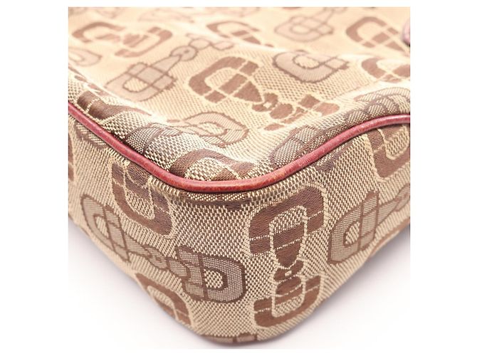 Borsa Gucci New Jackie Horsebit Beige Bordò - vista 6