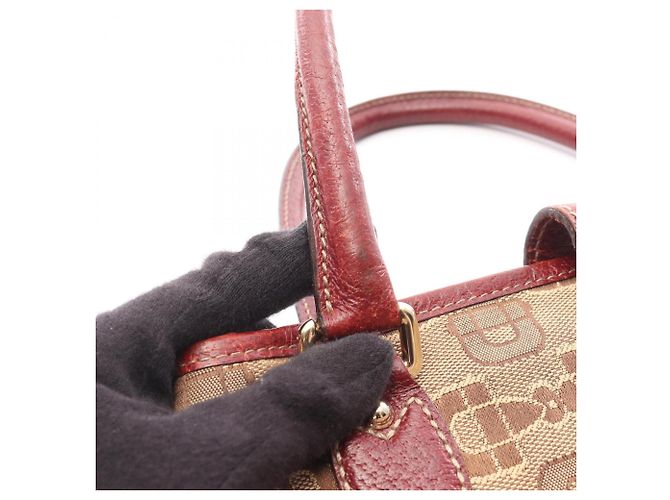 Borsa Gucci New Jackie Horsebit Beige Bordò - vista 9