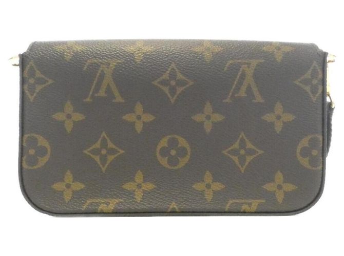 Borsa a Spalla Louis Vuitton Monogram Multi Pochette Felicie M80091 Marrone Cachi - vista 2