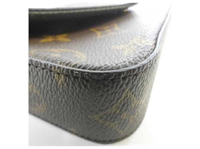 Borsa a Spalla Louis Vuitton Monogram Multi Pochette Felicie M80091 Marrone Cachi - vista 3