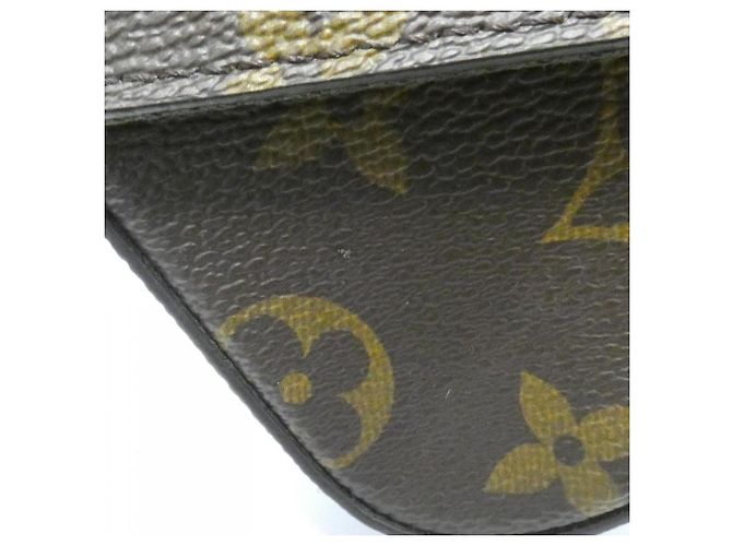 Borsa a Spalla Louis Vuitton Monogram Multi Pochette Felicie M80091 Marrone Cachi - vista 4