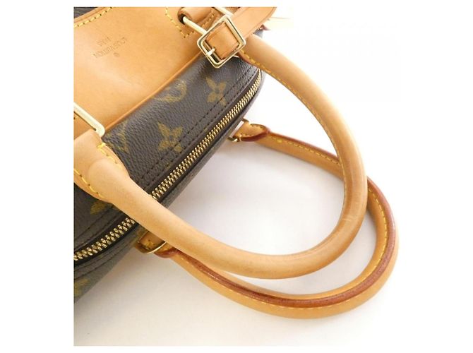 Borsa Louis Vuitton Monogram Bowling Vanity M47270 Marrone - vista 5