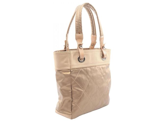 Borsa Tote Chanel Paris Biarritz PM D'oro - vista 2