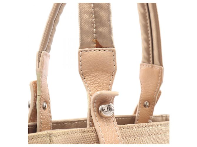 Borsa Tote Chanel Paris Biarritz PM D'oro - vista 7