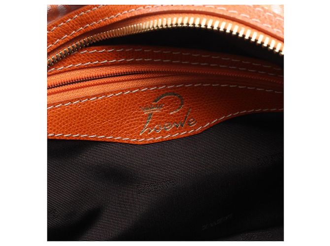 Piccola borsa bowling Loewe Anagram Arancione - vista 4