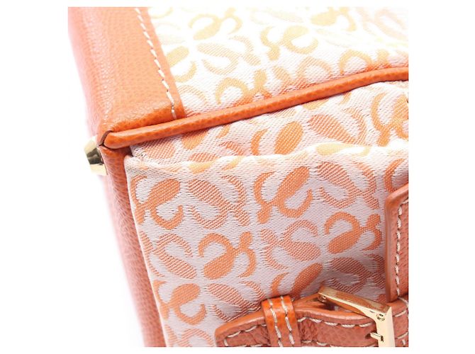 Piccola borsa bowling Loewe Anagram Arancione - vista 7