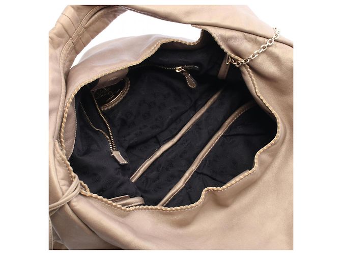 Borsa a mano/Borsa a tracolla in pelle Loewe Anagram Gold D'oro - vista 3