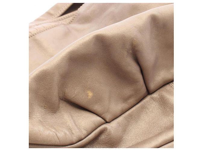 Borsa a mano/Borsa a tracolla in pelle Loewe Anagram Gold D'oro - vista 5