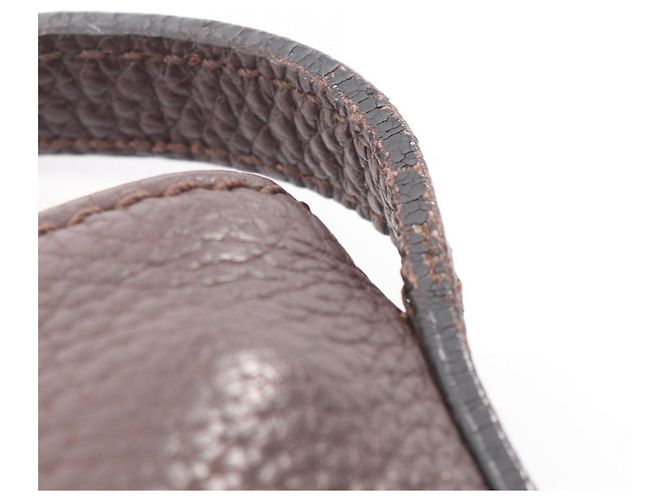 Borsa a tracolla in pelle marrone Loewe - vista 6