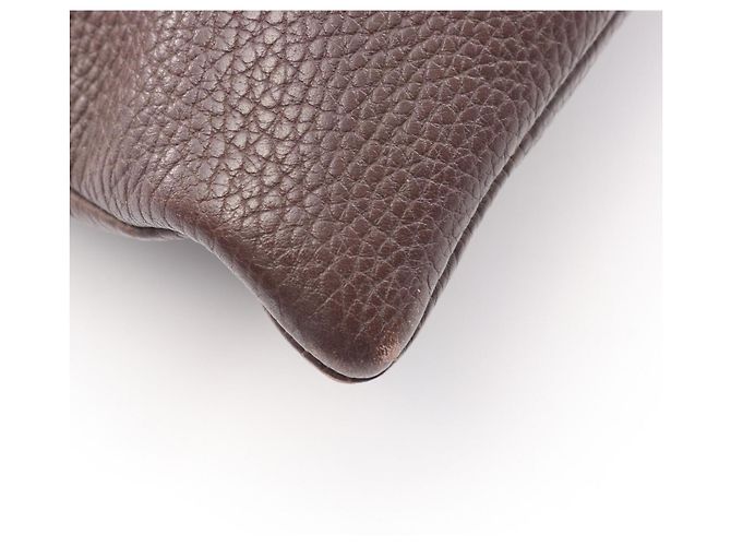 Borsa a tracolla in pelle marrone Loewe - vista 7