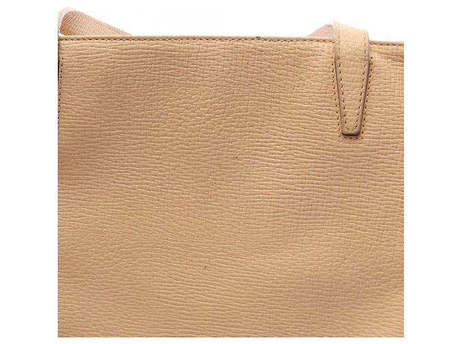 Borsa Tote in pelle beige Loewe - vista 11