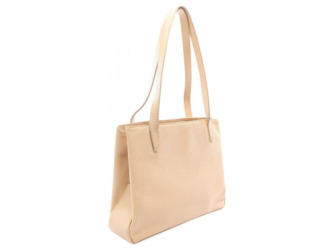 Borsa Tote in pelle beige Loewe - vista 2