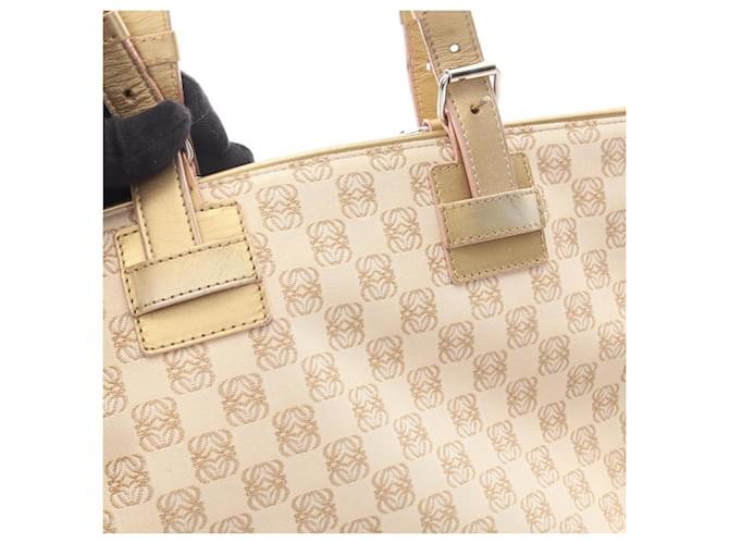 Borsa Loewe Repeat Anagram Beige - vista 10
