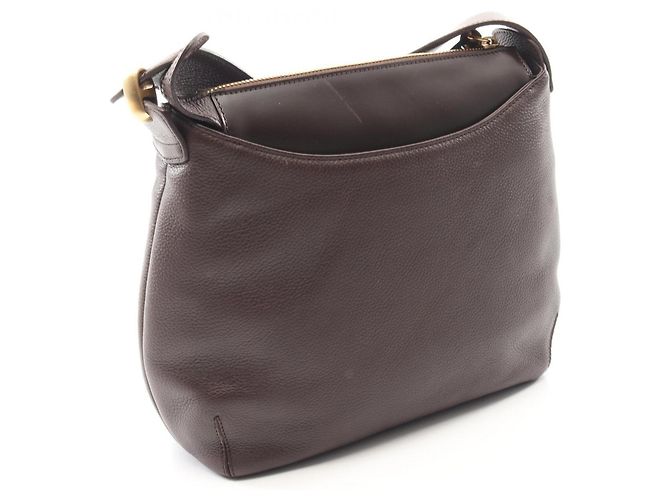 Borsa a tracolla in pelle marrone Loewe - vista 2