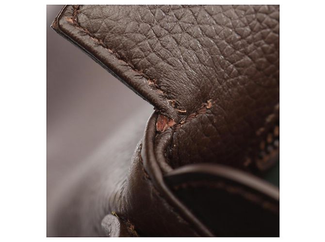 Borsa a tracolla in pelle marrone Loewe - vista 5