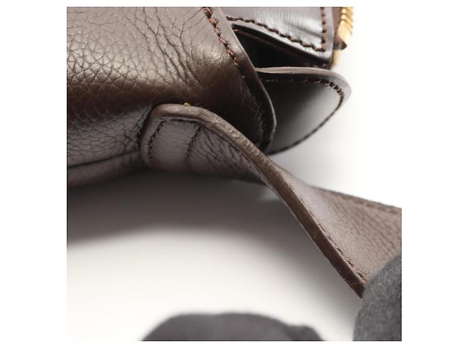Borsa a tracolla in pelle marrone Loewe - vista 7