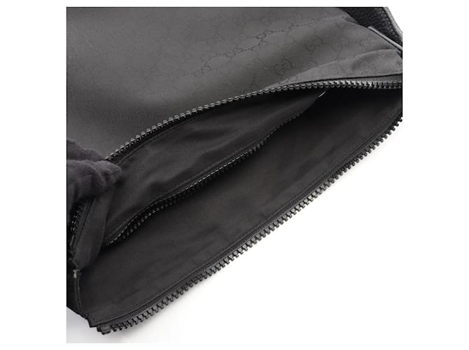 Borsa a Spalla Gucci GG Pattern Nero - vista 7