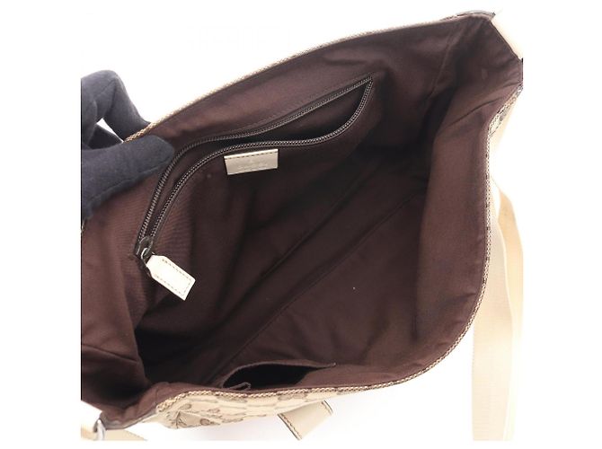 Borsa a tracolla Gucci GG Canvas Beige Crudo - vista 3