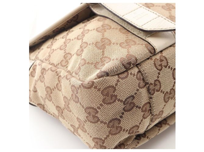 Borsa a tracolla Gucci GG Canvas Beige Crudo - vista 8