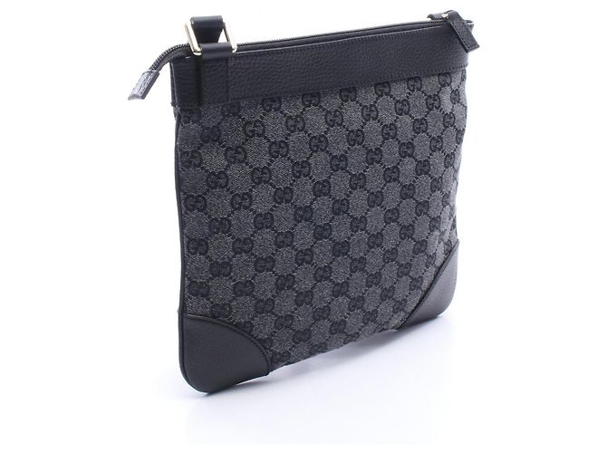 Borsa a Spalla Gucci GG Canvas Nero - vista 2