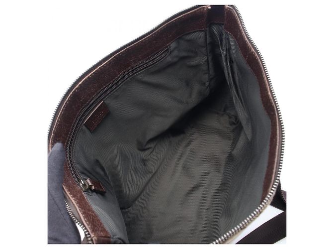 Bolso de Hombro Gucci GG Canvas Castaño Beige - vista 3