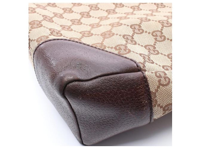 Bolso de Hombro Gucci GG Canvas Castaño Beige - vista 7