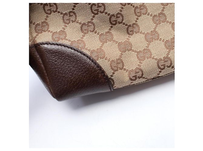 Bolso de Hombro Gucci GG Canvas Castaño Beige - vista 8