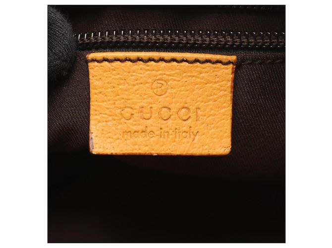 Borsa a Spalla Gucci GG Canvas Beige Giallo - vista 4
