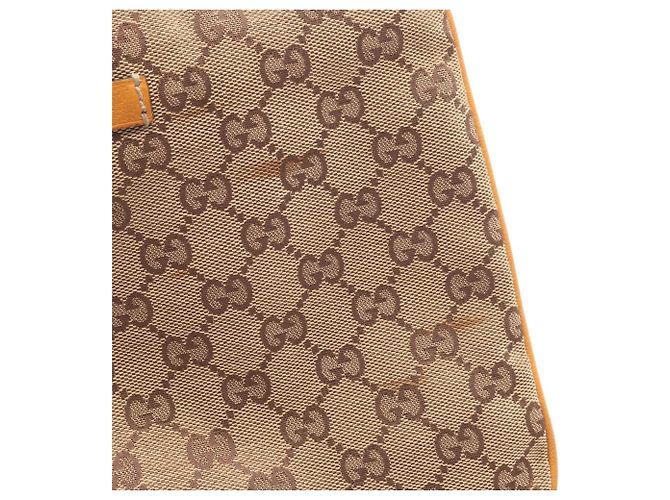 Borsa a Spalla Gucci GG Canvas Beige Giallo - vista 6